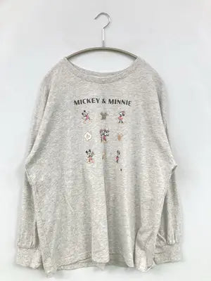 Disney/ディズニー/Tシャツ/カットソー/トップス/グレー/L