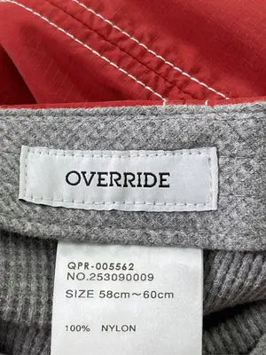 OVERRIDE/オーバーライド/キャップ/帽子/レッド/58cm～60cm