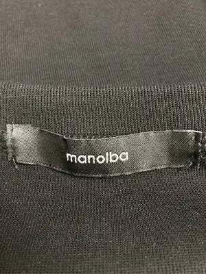 manolba/Tシャツ/カットソー/トップス/ブラック/M