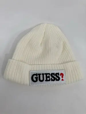 GUESS/ゲス/ニットキャップ/ビーニー/帽子/ホワイト/FREE