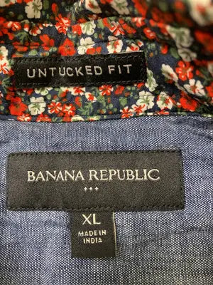 BANANA REPUBLIC/バナナリパブリック/シャツ/ブラウス/トップス/レッド/XL
