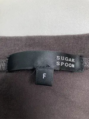 SUGAR SPOON/シュガースプーン/Tシャツ/カットソー/トップス/ブラウン/F