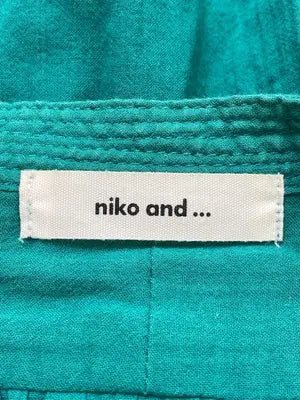niko and .../ニコアンド/シャツワンピース/ワンピース/ドレス/グリーン/F