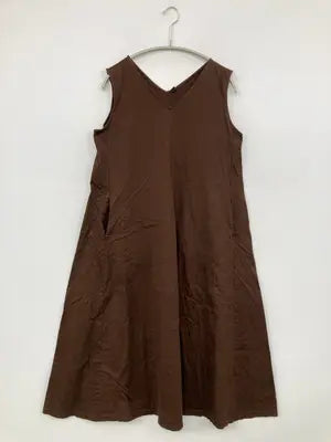 UNIQLO/ユニクロ/ワンピース/ワンピース/ドレス/ブラウン/L