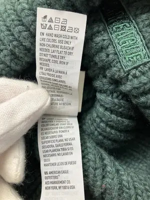 AMERICAN EAGLE/アメリカンイーグル/ニットキャップ/ビーニー/帽子/グリーン/One Size