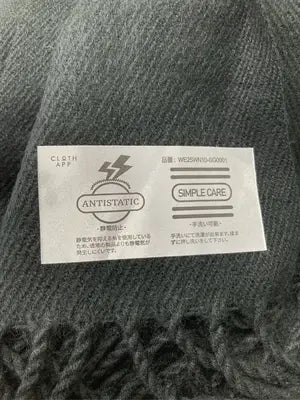 マフラー/ファッション雑貨/ブラック/F