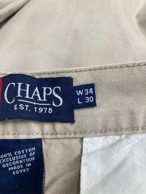 CHAPS/チャップス/チノパンツ/パンツ/ベージュ/W34 L30