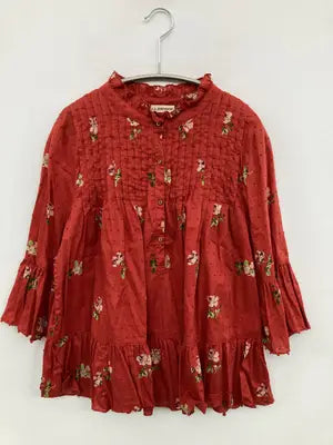 ULLA JOHNSON/シャツ/ブラウス/トップス/レッド/0