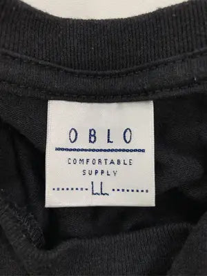 OBLO/オブロ/Tシャツ/カットソー/トップス/ブラック/LL