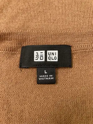 UNIQLO/ユニクロ/ニット/セーター/トップス/ブラウン/L