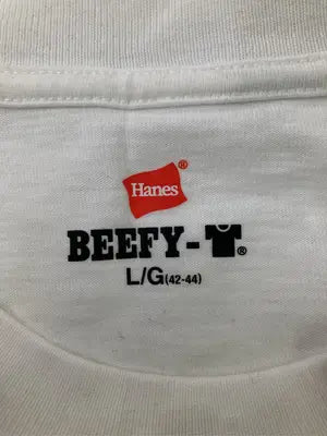 Hanes/ヘインズ/Tシャツ/カットソー/トップス/ホワイト/L