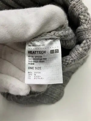 UNIQLO/ユニクロ/ニットキャップ/ビーニー/帽子/グレー/ONE SIZE