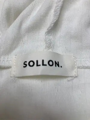 SOLLON./ソルロン/Tシャツ/カットソー/トップス/ホワイト/FREE