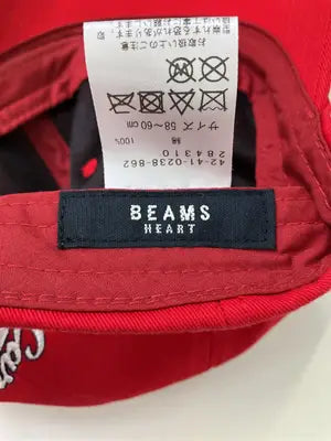 BEAMS HEART/ビームスハート/キャップ/帽子/レッド/58-60cm