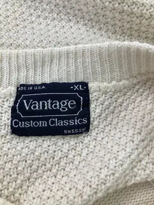 VANTAGE/ヴァンテージ/ニット/セーター/トップス/アイボリー/XL