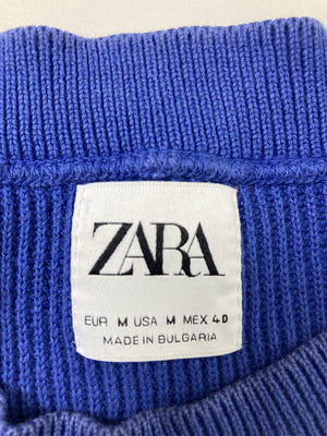 ZARA/ザラ/ニット/セーター/トップス/ブルー/EUR M/USA M/ MEX 40