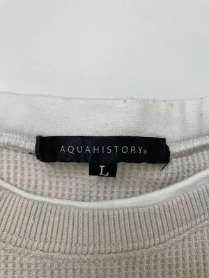 AQUAHISTORY/Tシャツ/カットソー/トップス/ベージュ/L