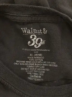 walnut/Tシャツ/カットソー/トップス/ブラック/XL