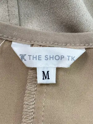 THE SHOP TK/ザショップティーケー/ノーカラーコート/ジャケット/アウター/ベージュ/M