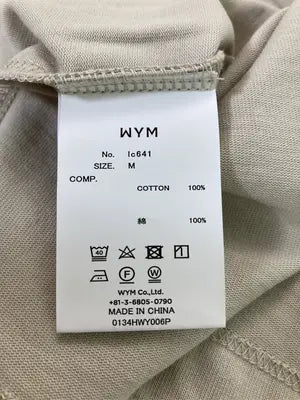 WYM/ウィムバイリドム/Tシャツ/カットソー/トップス/ベージュ/M