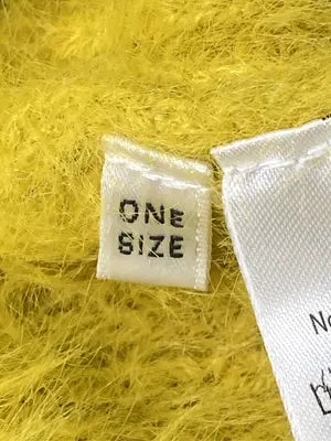 ニット/セーター/トップス/イエロー/ONE SIZE