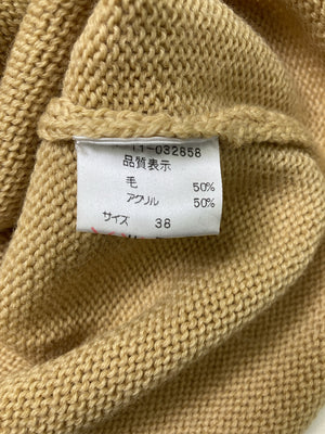 POUR QUOI/ニット/セーター/トップス/ベージュ/38