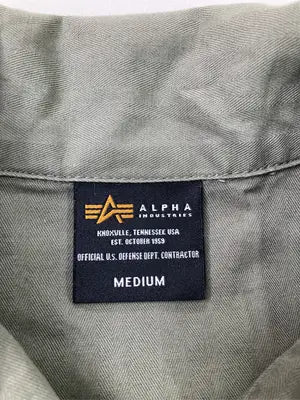 ALPHA INDUSTRIES/アルファインダストリーズ/シャツ/ブラウス/トップス/カーキ/M