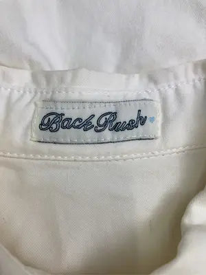 Back rush/シャツワンピース/ワンピース/ドレス/アイボリー/M