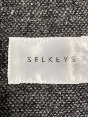 SELKEYS/ノーカラージャケット/ジャケット/アウター/グレー/LL
