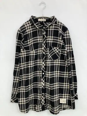 pipue de pique/シャツ/ブラウス/トップス/ブラック/3L