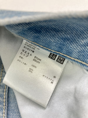 UNIQLO/ユニクロ/デニムスカート/スカート/スカイブルー/ウエスト61cm　ヒップ88cm