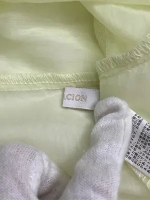 LUNACION/シャツ/ブラウス/トップス/イエロー/L