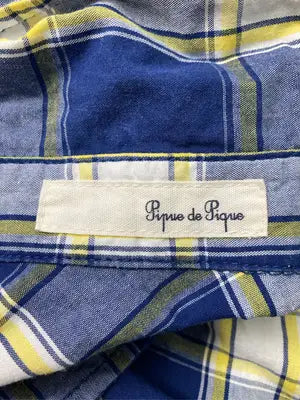 pipue de pique/シャツ/ブラウス/トップス/ブルー/L