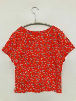 UNIQLO/ユニクロ/Tシャツ/カットソー/トップス/レッド/M