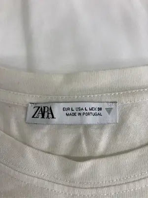 ZARA/ザラ/Tシャツ/カットソー/トップス/ホワイト/L