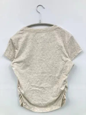 Tシャツ/カットソー/トップス/ベージュ/XS