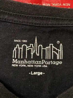 Manhattan Portage/マンハッタンポーテージ/Tシャツ/カットソー/トップス/ブラック/Large