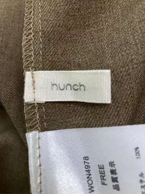 hunch/ハンチ/ジャンパースカート/ワンピース/ドレス/ブラウン/FREE