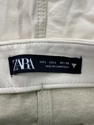 ZARA/ザラ/ショート/ミニスカート/スカート/アイボリー/L