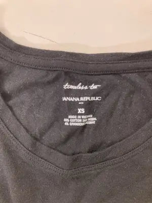 BANANA REPUBLIC/バナナリパブリック/Tシャツ/カットソー/トップス/ブラック/XS
