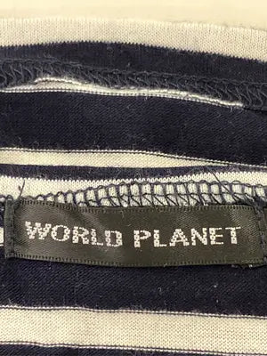 WORLD PLANET/Tシャツ/カットソー/トップス/ネイビー/LL