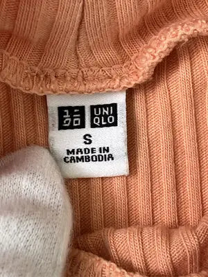 UNIQLO/ユニクロ/Tシャツ/カットソー/トップス/オレンジ/S