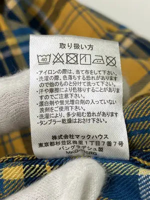NAVY/ネイビー/シャツ/ブラウス/トップス/イエロー/L