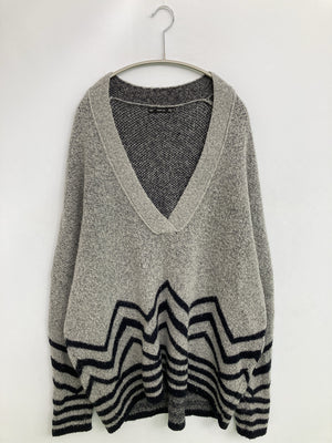 ZARA/ザラ/ニット/セーター/トップス/グレー/EUR M/USA M/ MEX 28