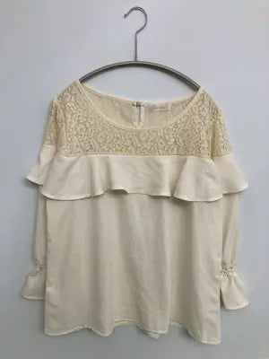 Feroux/フェルゥ/Tシャツ/カットソー/トップス/アイボリー/2  B81～85 T158～164