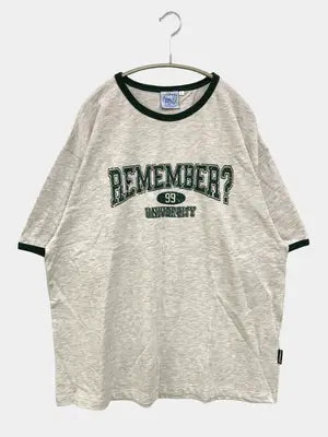 REMEMBER?/Tシャツ/カットソー/トップス/グレー/L