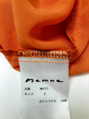 nemne/ネンネ/シャツ/ブラウス/トップス/オレンジ/F