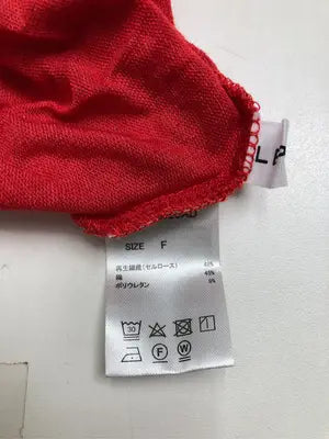 LEPSIM/レプシィム/Tシャツ/カットソー/トップス/レッド/FREE