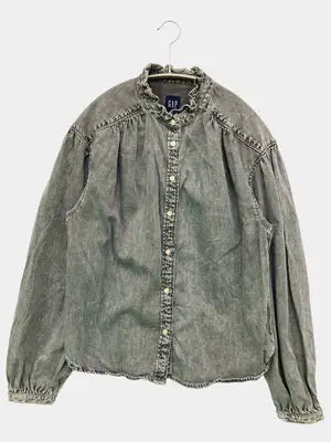 GAP/ギャップ/シャツ/ブラウス/トップス/グレー/XS