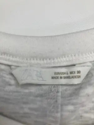 ZARA/ザラ/Tシャツ/カットソー/トップス/グレー/L